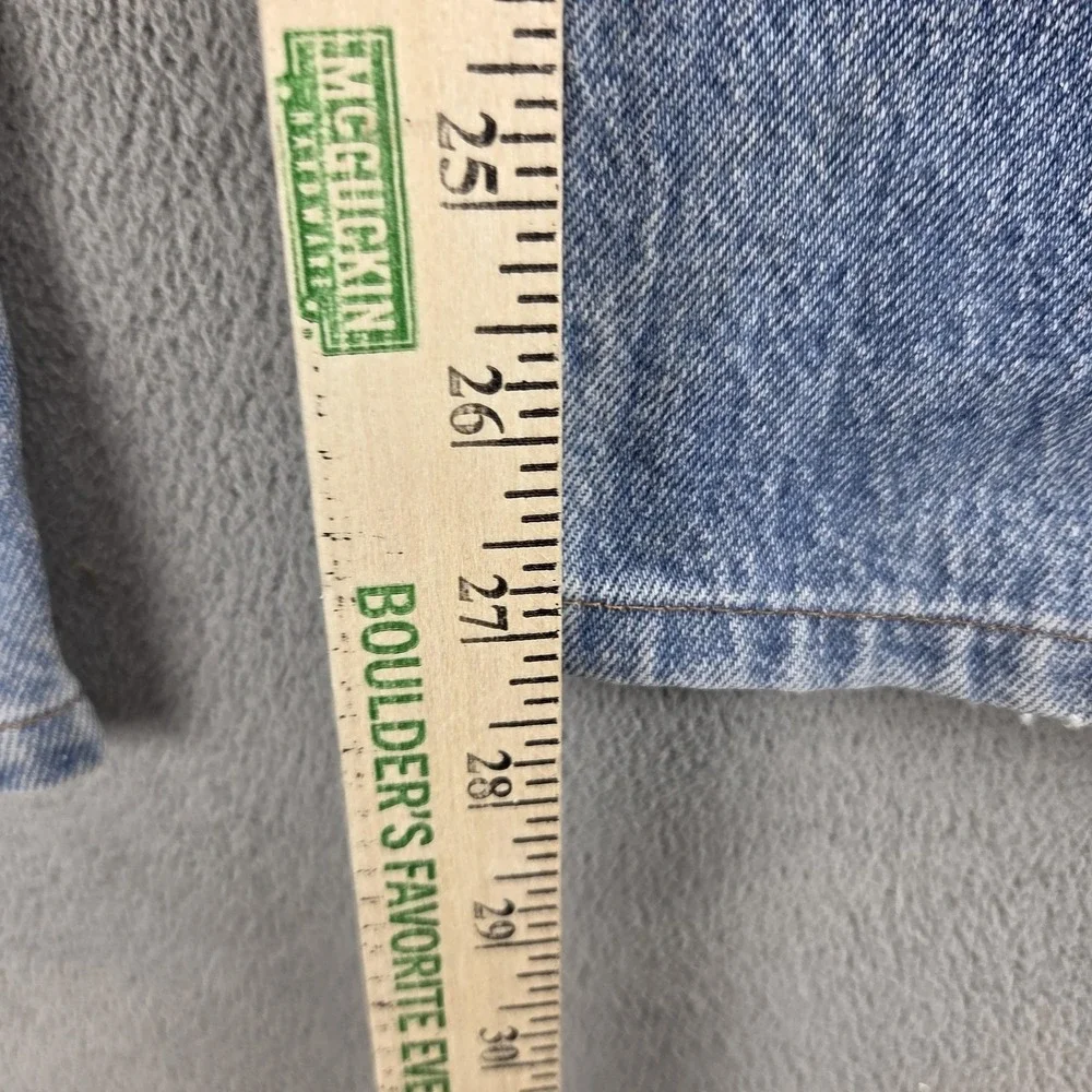Vintage Levis 501 Jeans Mens Blue Straight Button Fly USA Altered Hem Fits 36x27